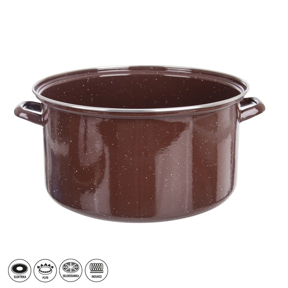 Kastrol smalt BROWN Lem 13 l, náhr. 113352