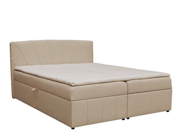 KRÉTA čalouněná postel 180, krémová