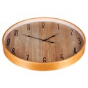 Hodiny nástěnné, MDF s dřevěným rámem, 53cm.