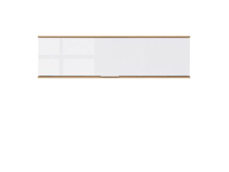 Závěsná skříňka ZELE SFW1K dub wotan/bílý lesk