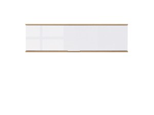 Závěsná skříňka ZELE SFW1K dub wotan/bílý lesk