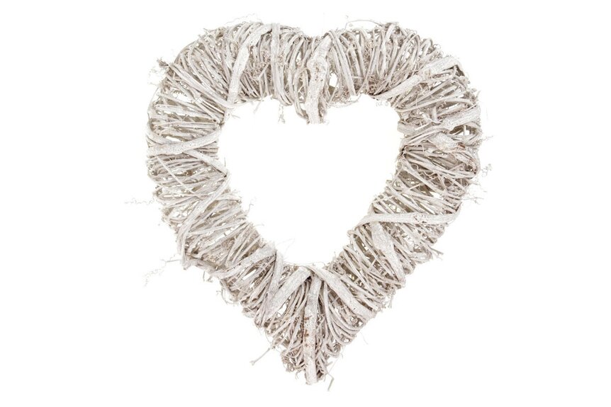 Srdce PD116, proutěná dekorace