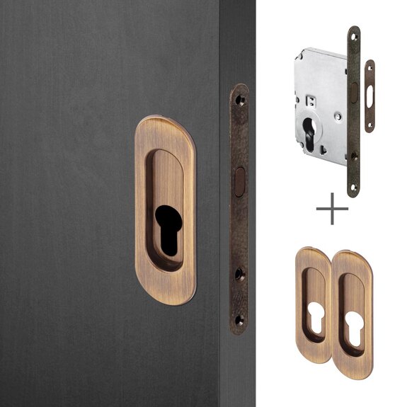 Mušle OV PZ + zámek zadl. posuv PZ bronz