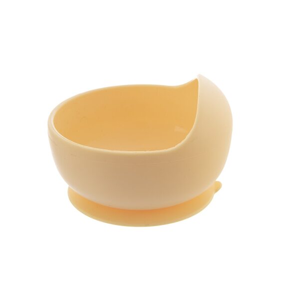 Miska silikon s přísavkou pr. 12 cm žlutá