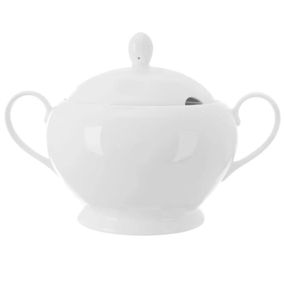 Mísa porc. polévková+poklice MONA Basic pr. 21,5 cm