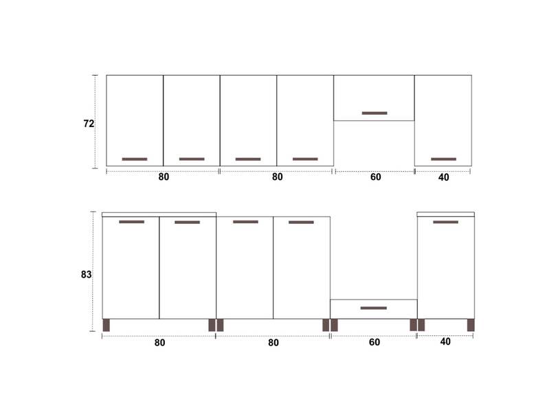 Kuchyňská linka Falco Parkour MDR 260