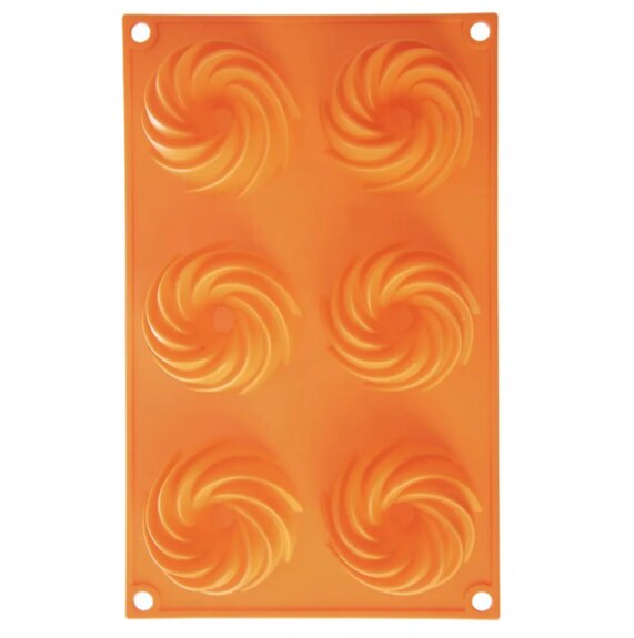 Forma silikon věnečky 6 oranžová