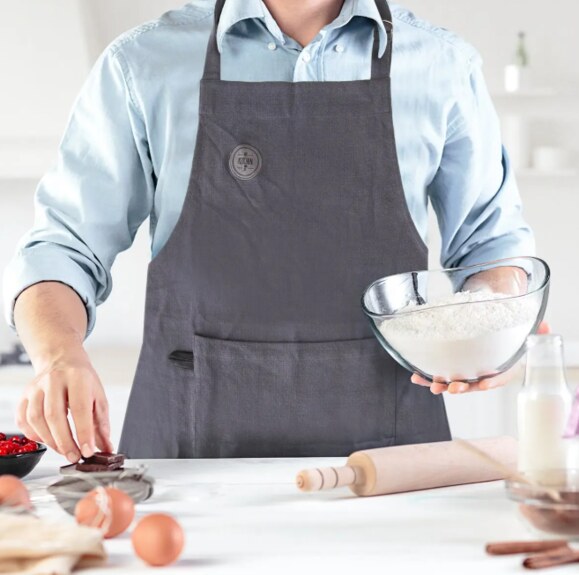 Zástěra bavlna kuch. My kitchen šedá