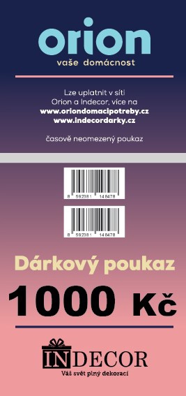 Dárkový poukaz Orion/Indecor 1000 Kč