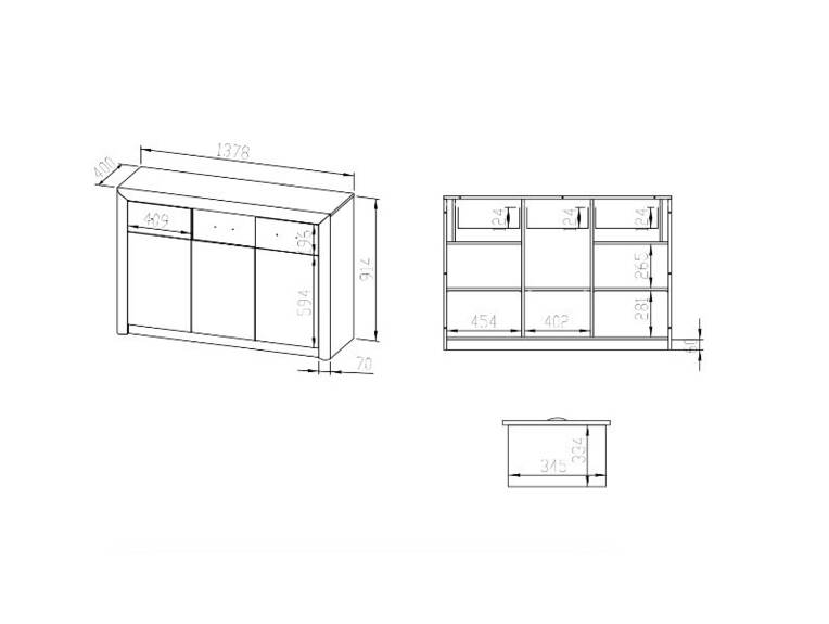 CALIFORNIA 10 -komoda