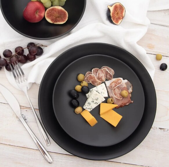 Talíř ker. dezertní pr. 20,5 cm černá