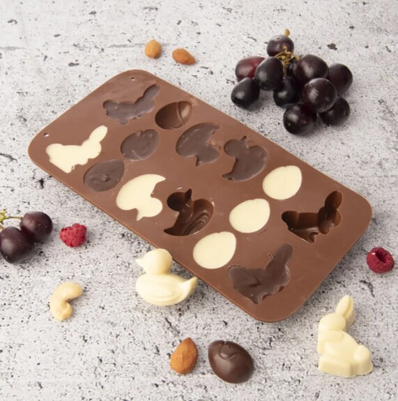 Forma silikon čokoláda Velikonoce 14 hnědá
