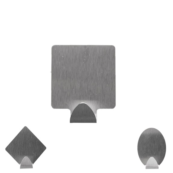 Háček nerez nalepovací 2 ks mix